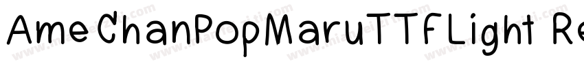 AmeChanPopMaruTTFLight Regular字体转换